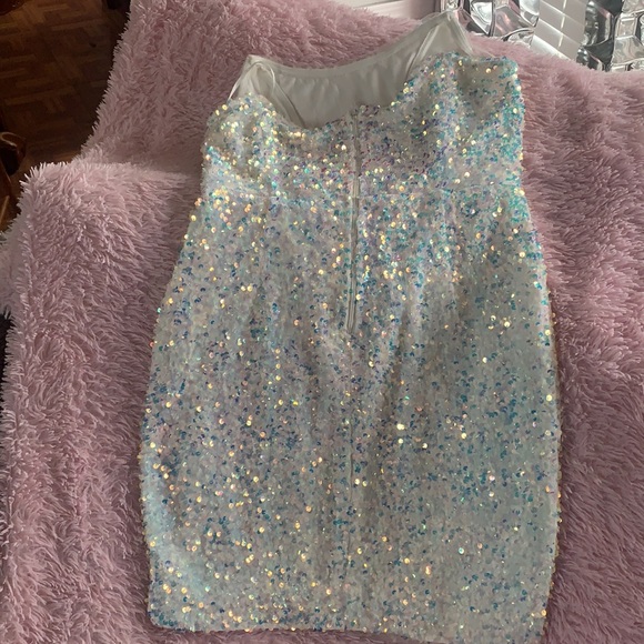 White Sequin Dress - Picture 2 of 3